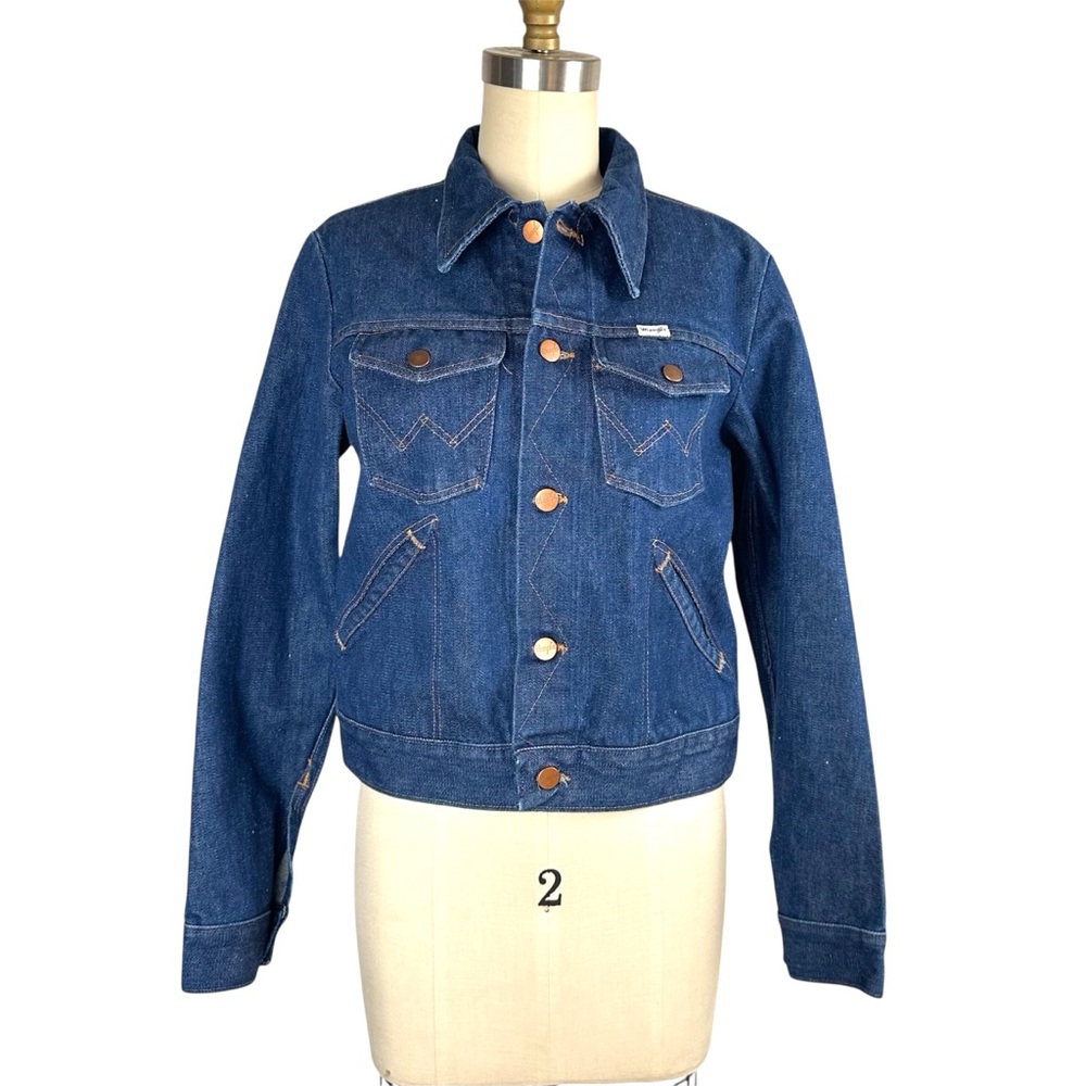 Vintage 70's Wrangler Sanfor-Set No Fault Denim Jean Jacket Fits Women XS